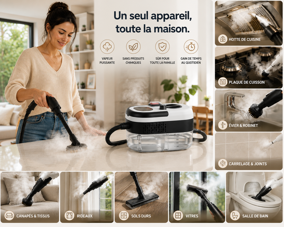 Nettoyeur Vapeur Multifonction  Maison, Cuisine & Voiture