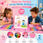 Kit de Dessin 208 Pièces – L’Atelier Créatif des Petits Artistes