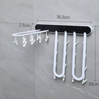 Étendoir Mural Pliable Multi-Pinces – Gain de place et Séchage Facile