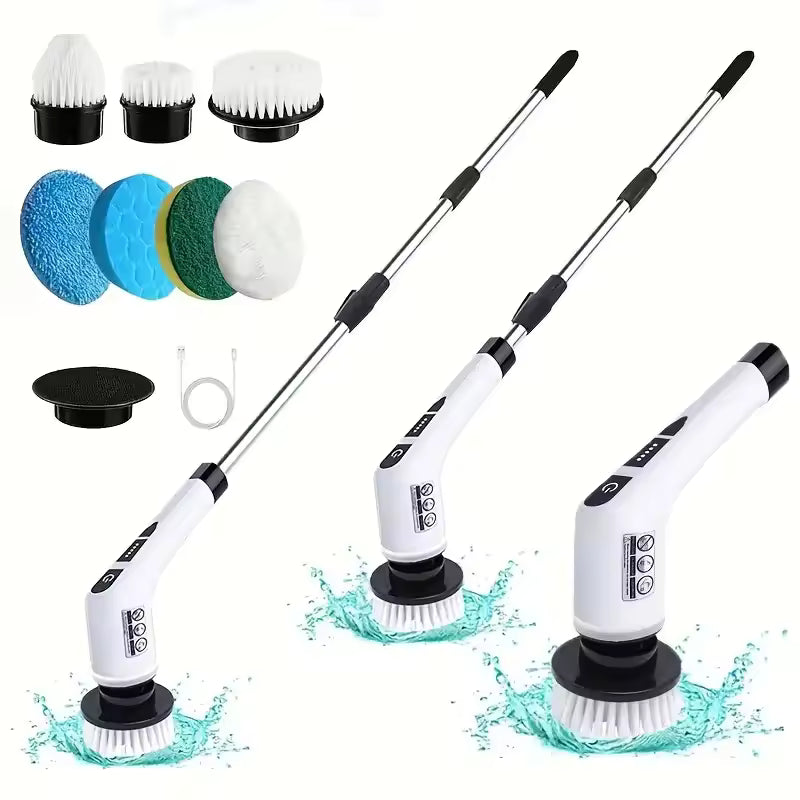 9 EN 1 — La brosse électrique qui nettoie partout