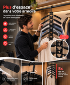 Cintre 5 Niveaux – Gagnez Jusqu’à 5× Plus de Place !