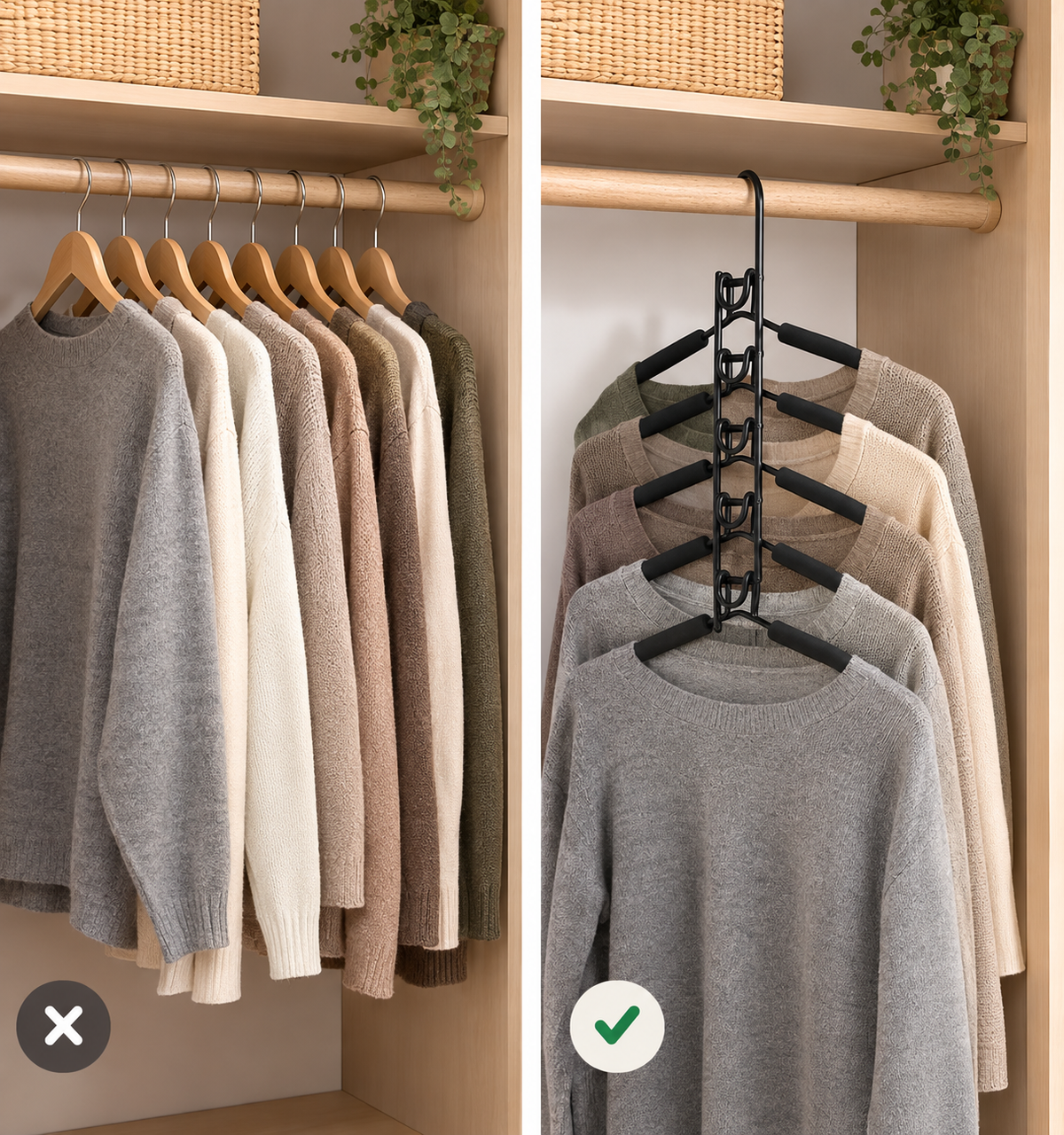Cintre 5 Niveaux – Gagnez Jusqu’à 5× Plus de Place !