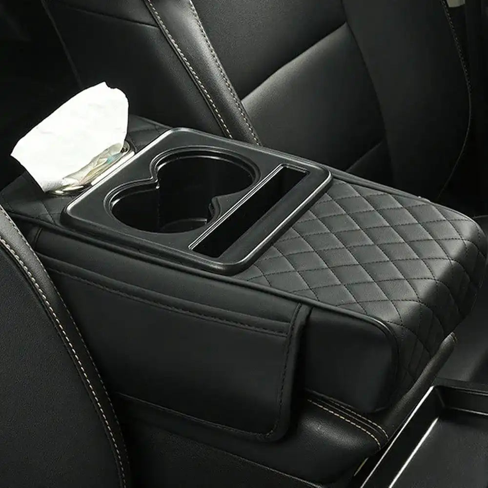 Organisateur Voiture Multifonction – Rangement & Porte-Gobelets