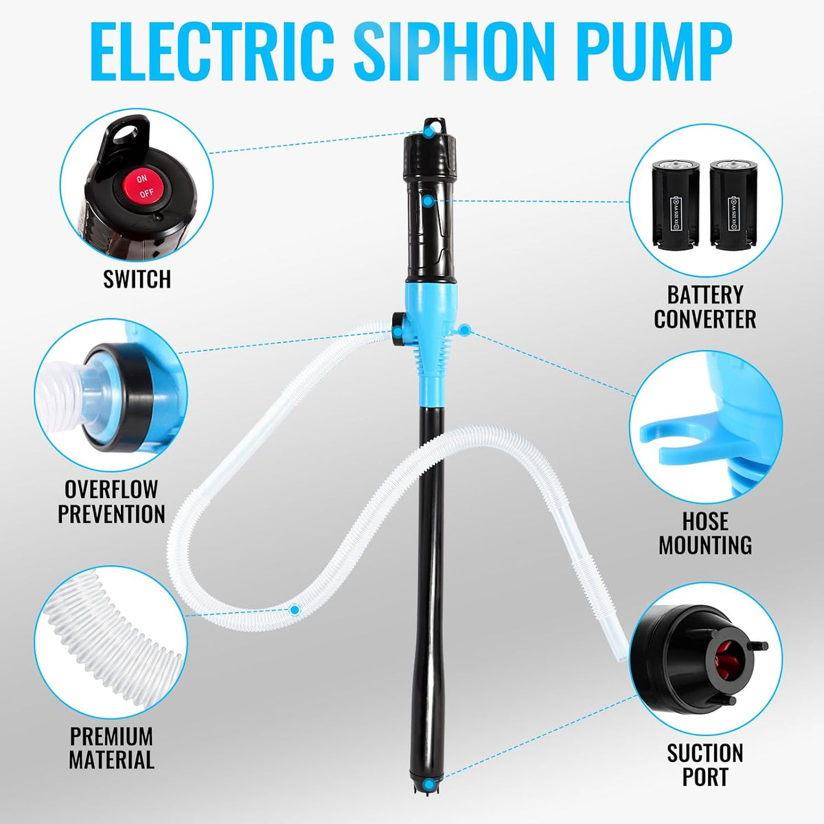 Pompe Électrique Portable Multi-Usage