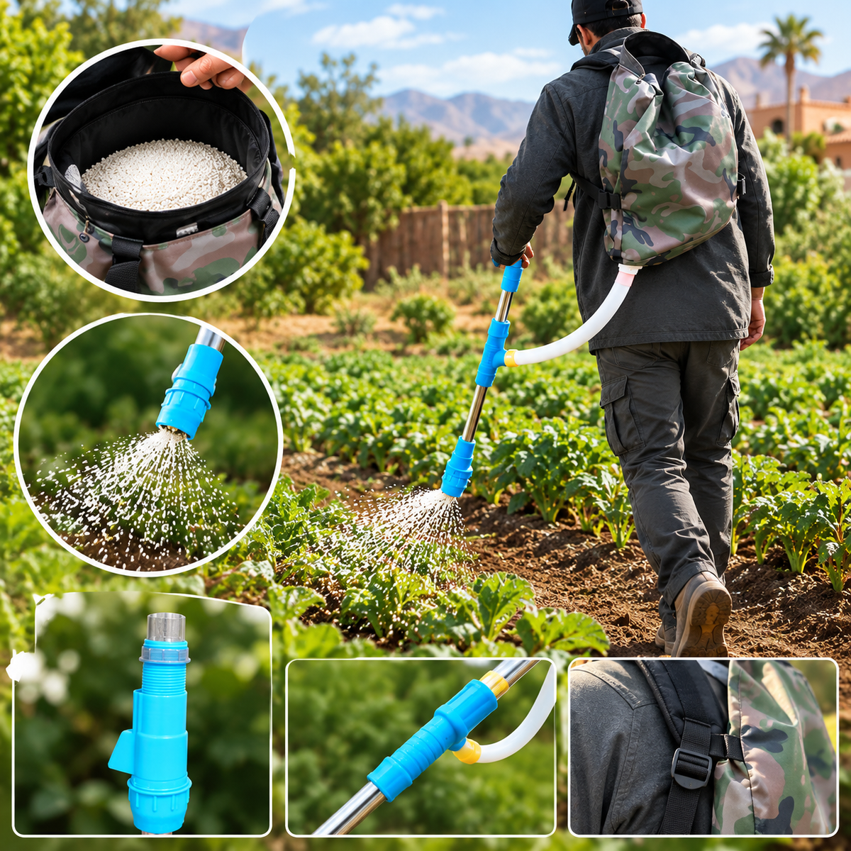 Backpack Fertilizer Spreader – Easy & Precise Granule Applicator