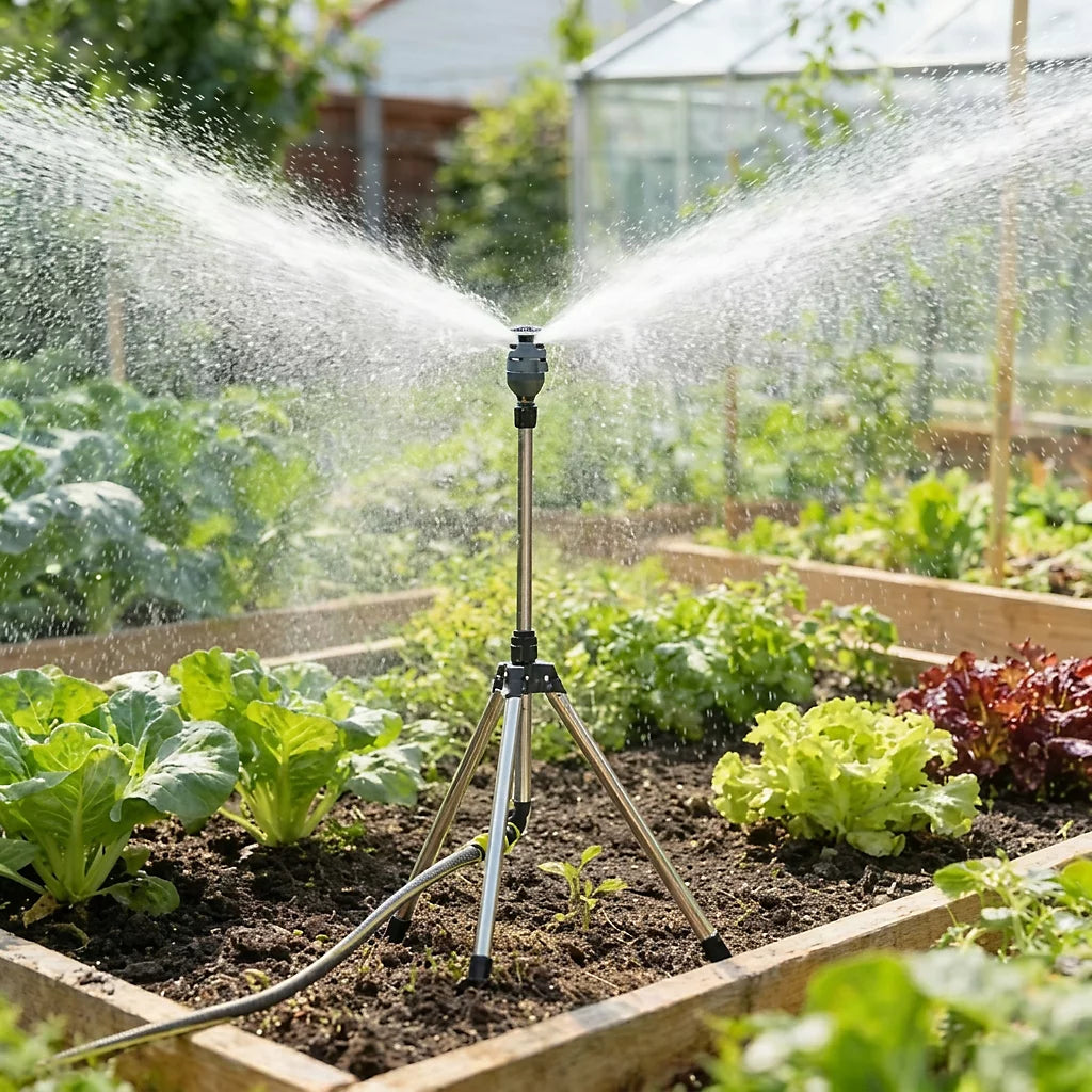 Arroseur de Jardin 360° avec Trépied – Arrosage Automatique et Uniforme