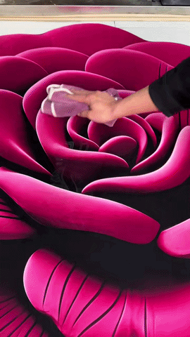 Rose 3D – Le tapis qui transforme votre intérieur 120cm/120cm